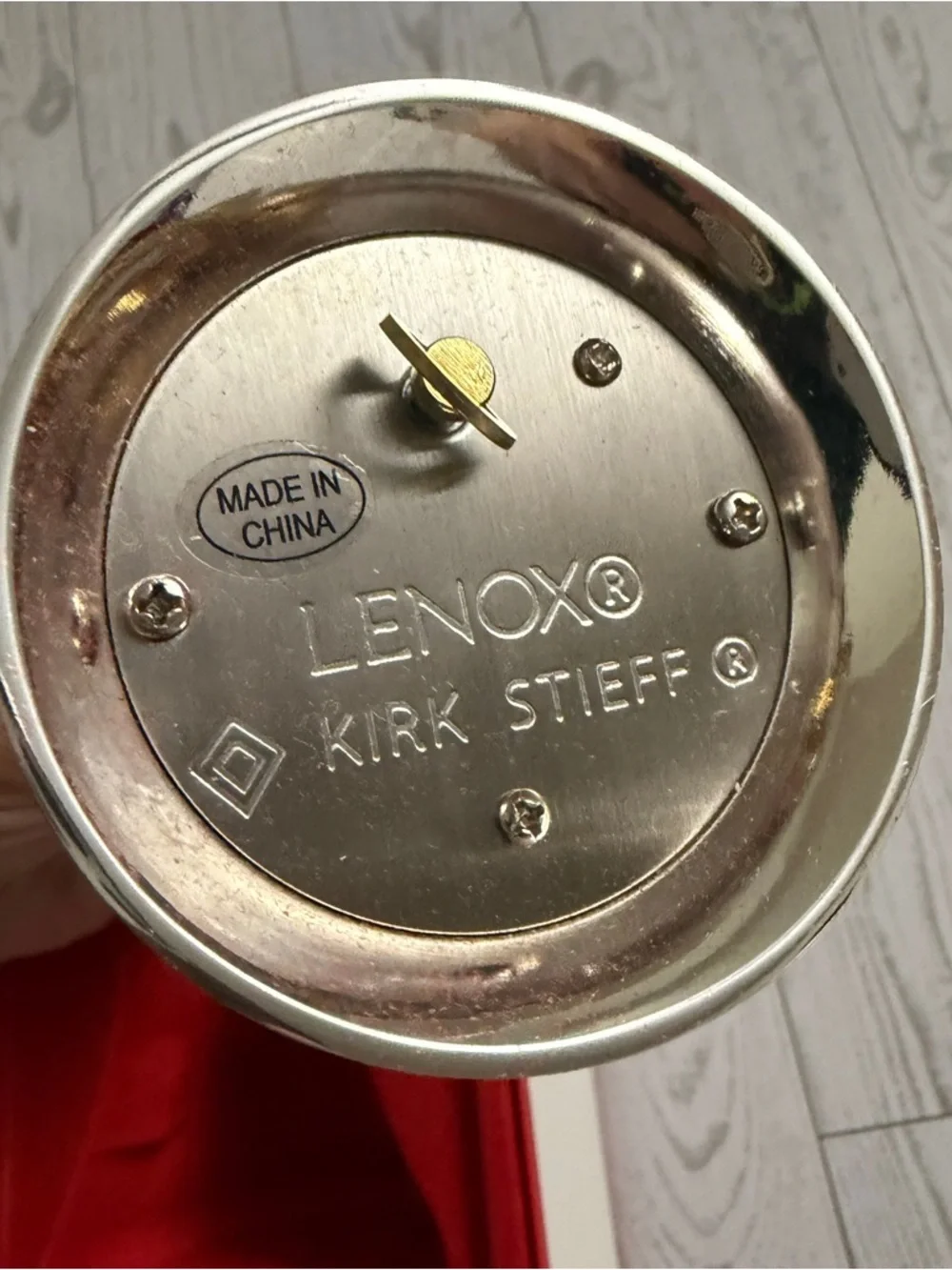 LENOX 2018 Christmas Ornament Song Musical‎ Silver Bell Poinsettia Annual Steiff